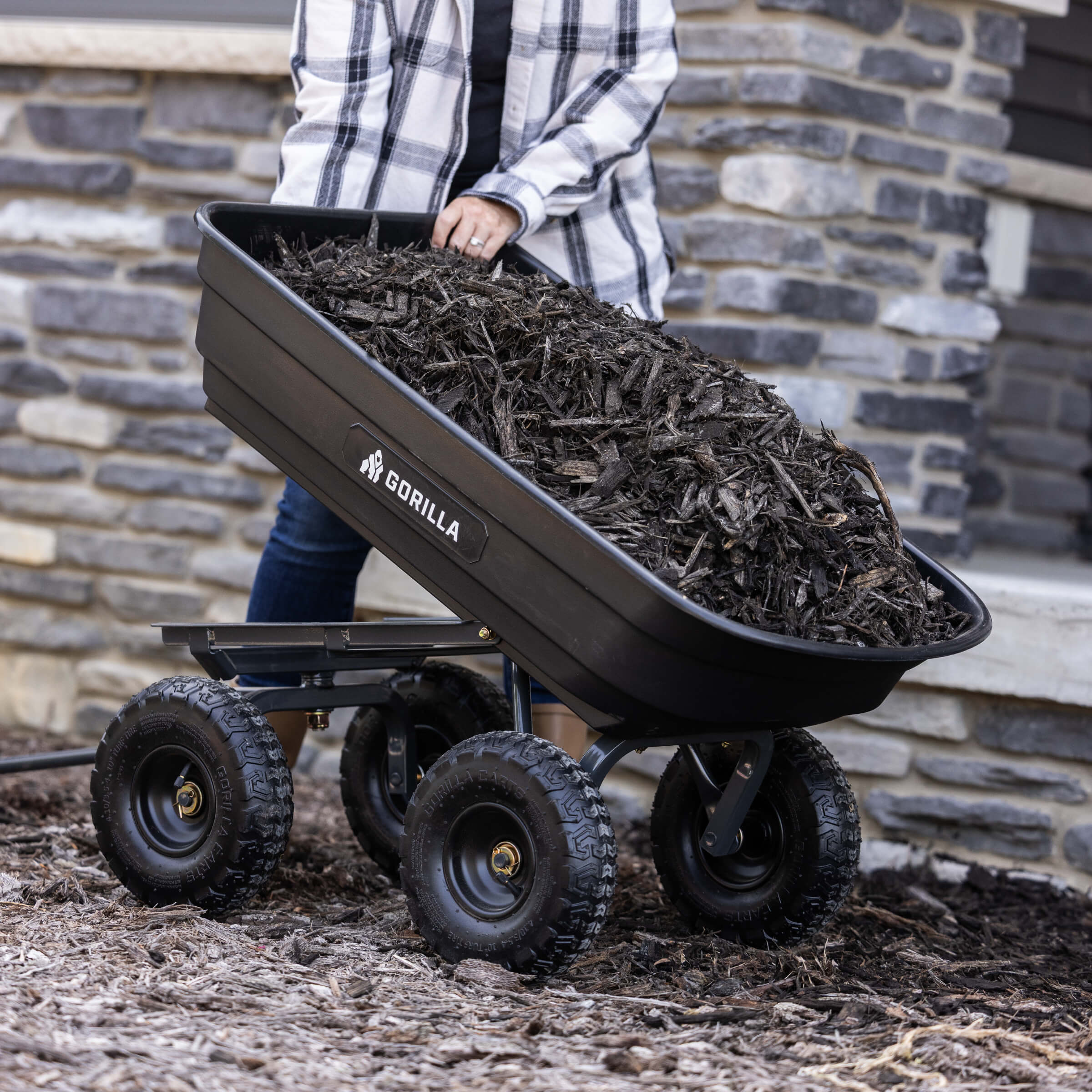 600 lb. Poly Garden Dump Cart view 2
