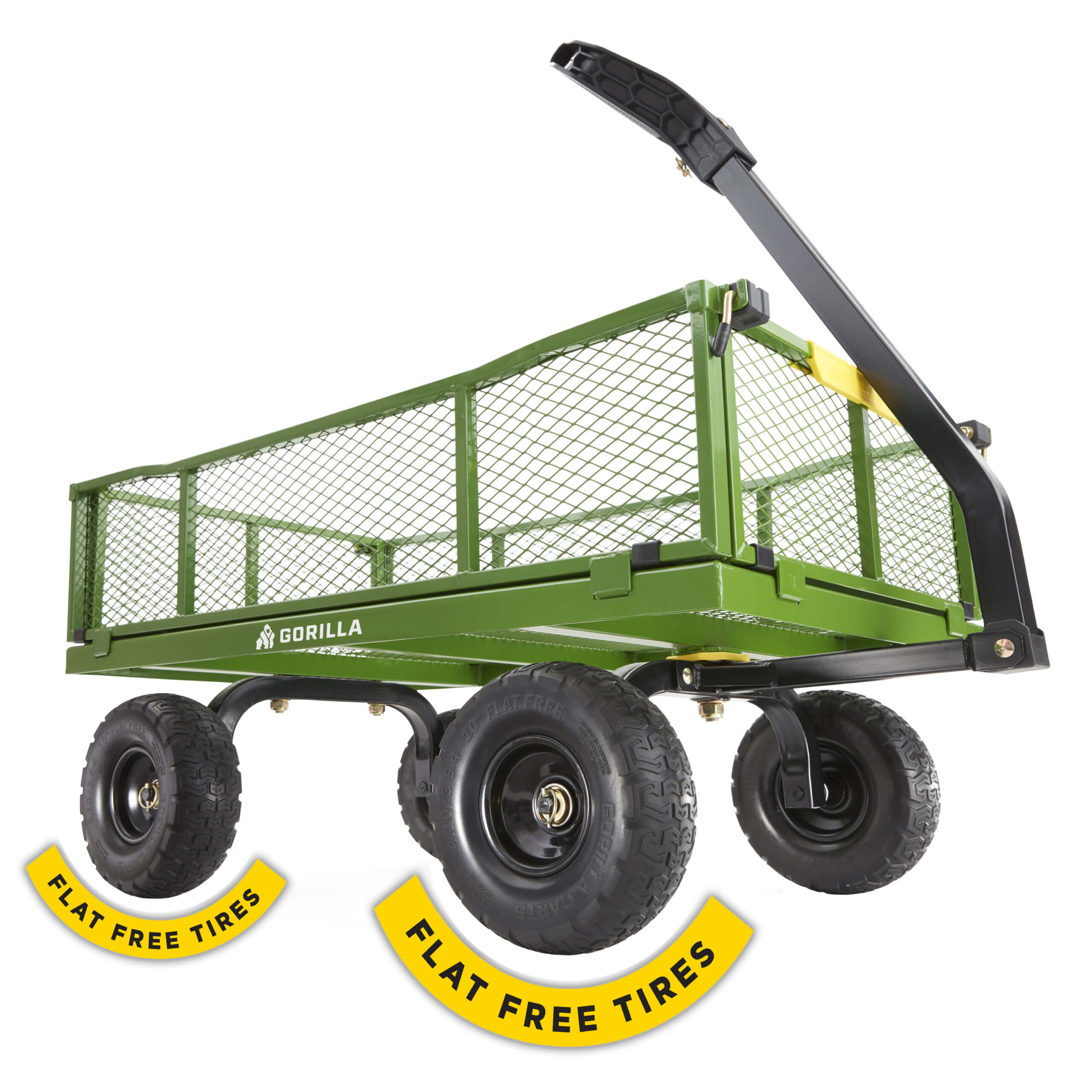 4 Cu. Ft. Steel Utility Cart with Flat Free Tires view 1