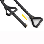 Black adjustable handle with yellow arrow indicating extension. GOR 2 Image 15 1.