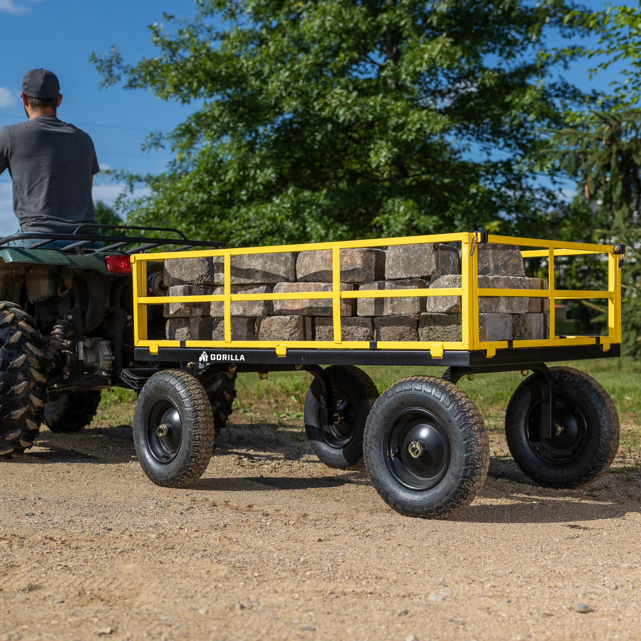 12 Cu. Ft. Heavy Duty Steel Utility Cart view 2
