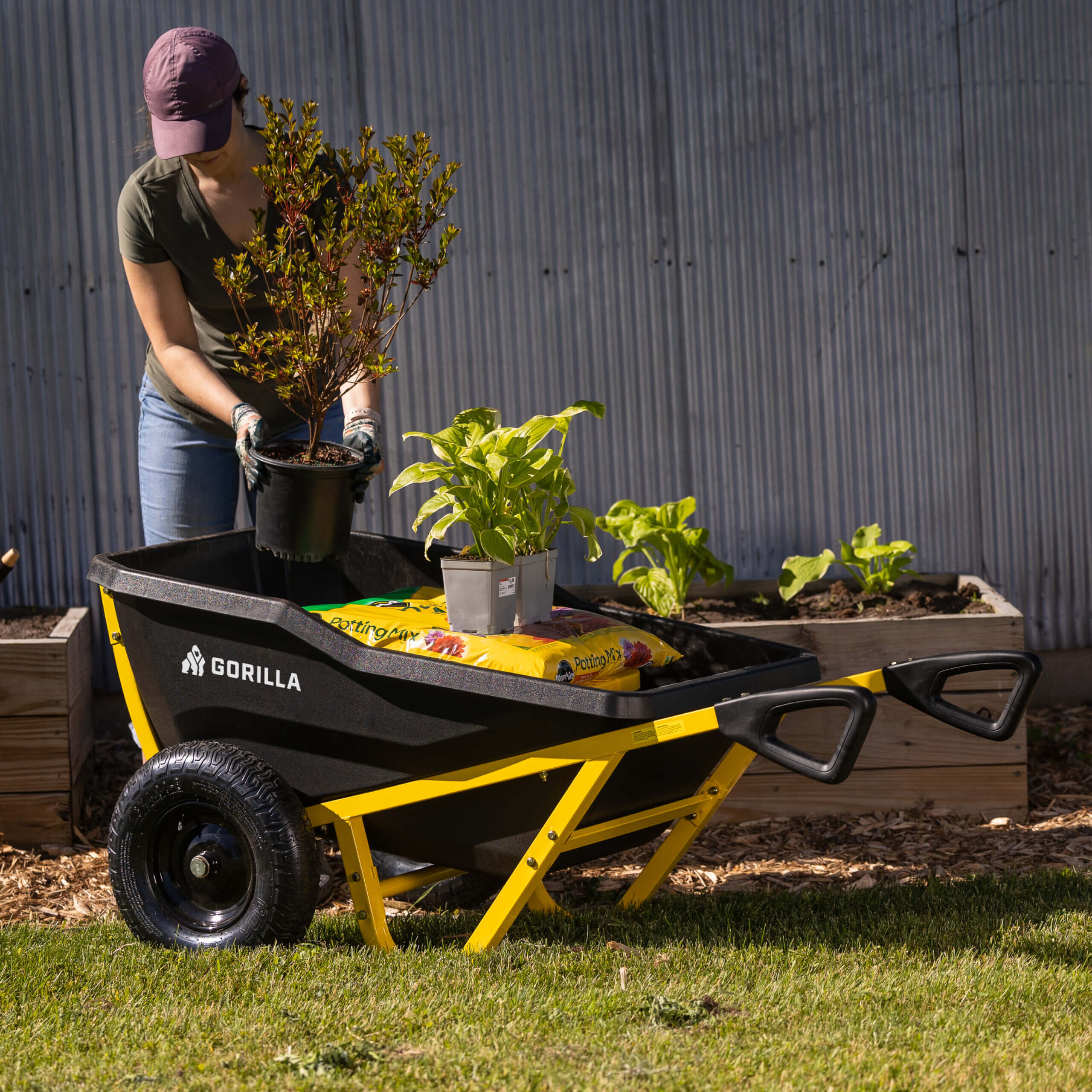10 cu. ft. Evolution Poly Yard Cart view 2