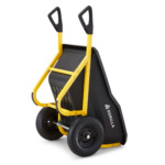 Heavy-duty Gorilla Made cart with yellow frame and black panel, featuring text: "GORILLA".