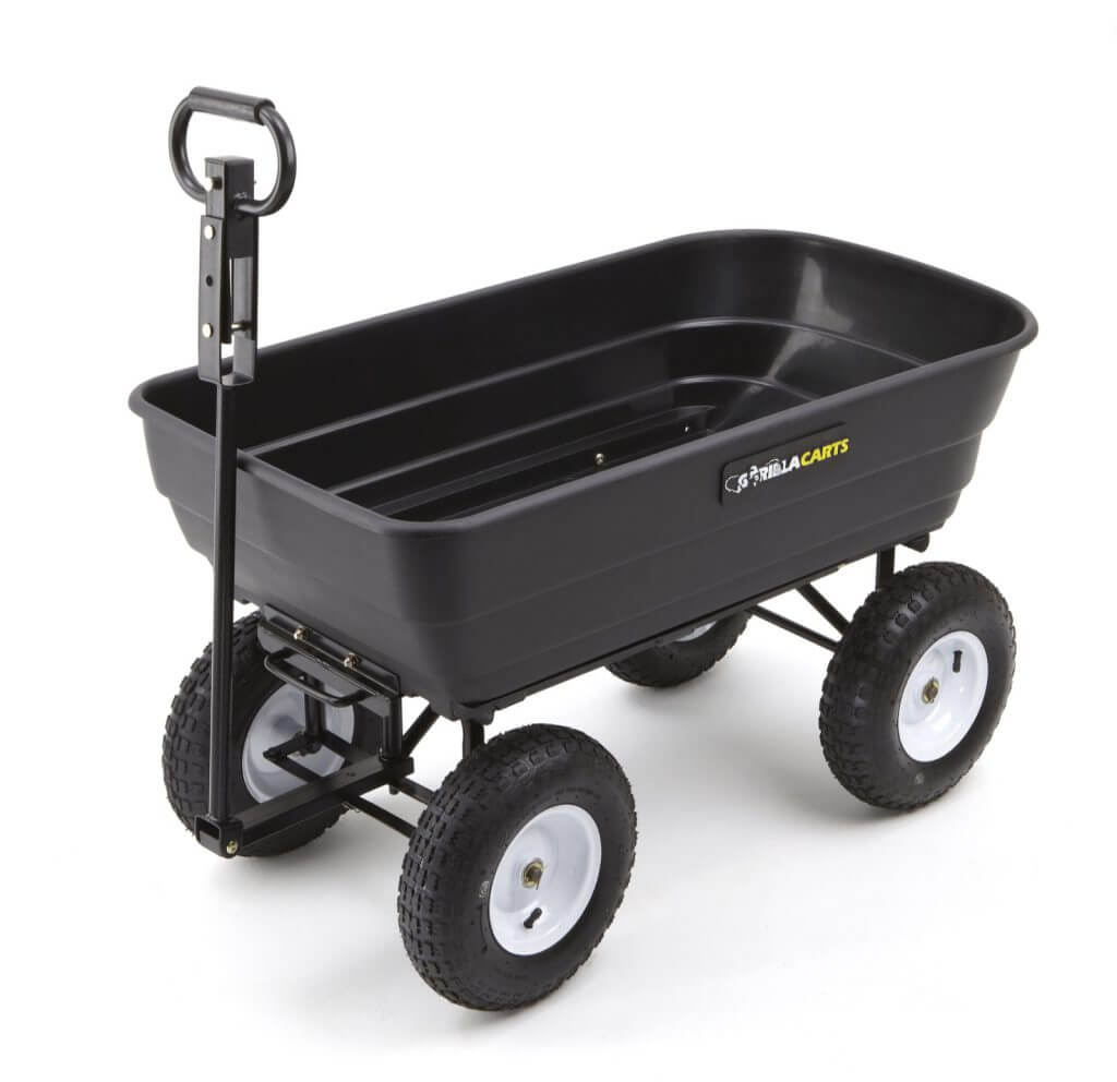 4-Wheel Dump Carts | Gorilla Carts