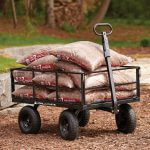 GOR1200-COM filled with bags of mulch