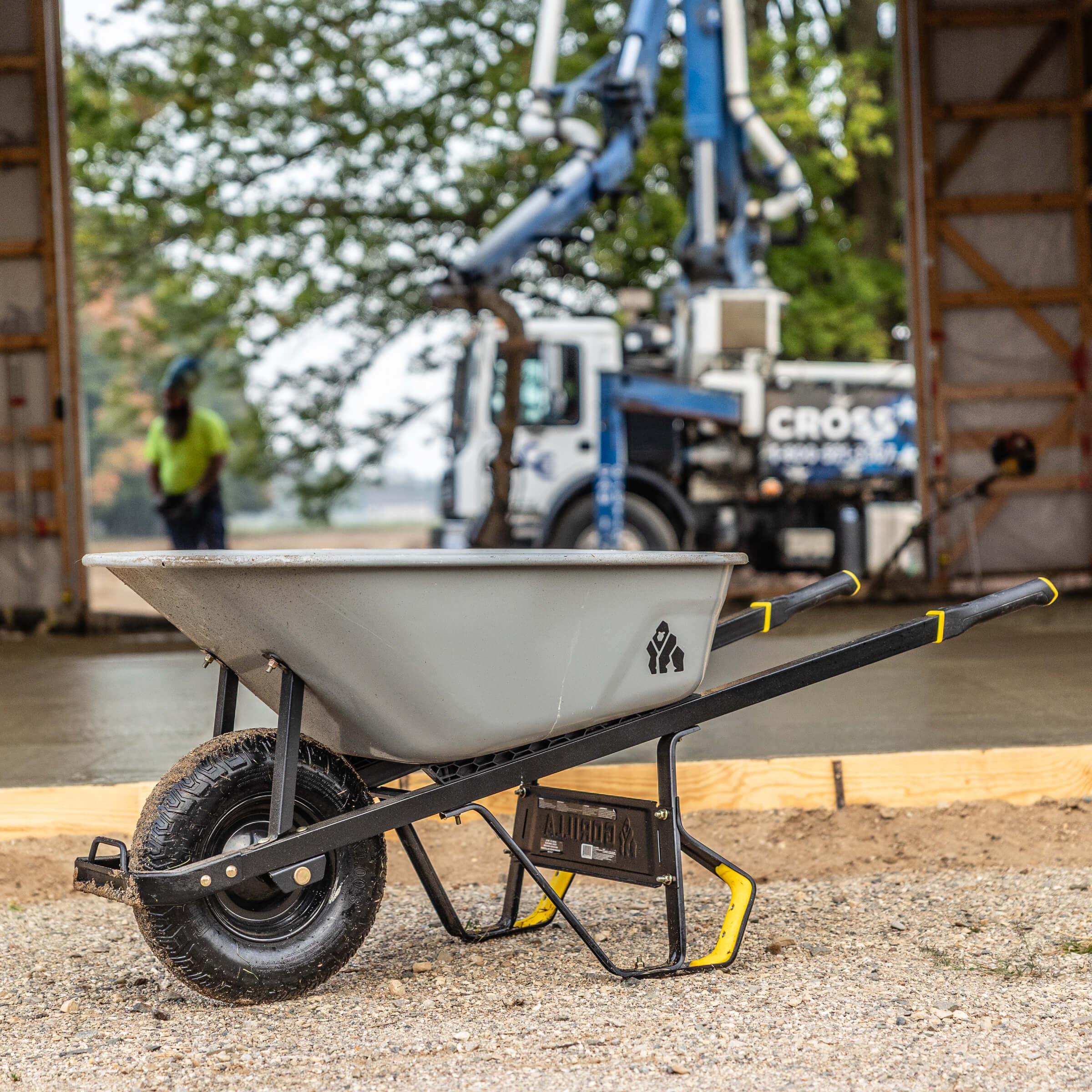 6 cu. ft. Pro Grade Steel Wheelbarrow with XD Structure view 2