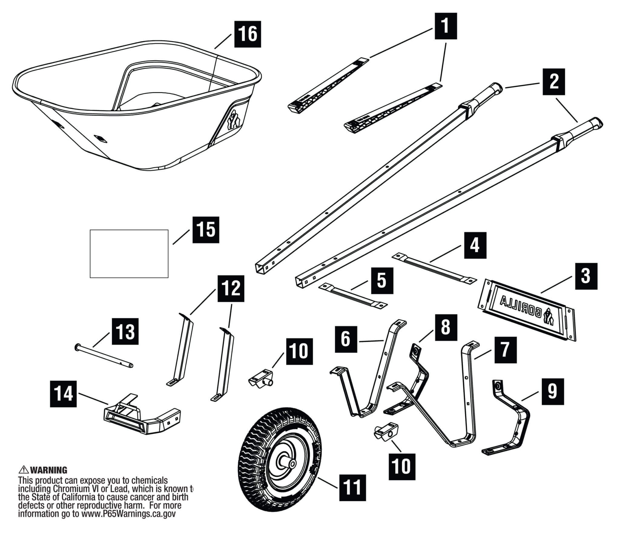 Durable Steel Wheelbarrows Gorilla Wheelbarrows