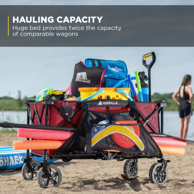 Hauling Capacity: Huge bed provides twice the capacity of comparable wagons.