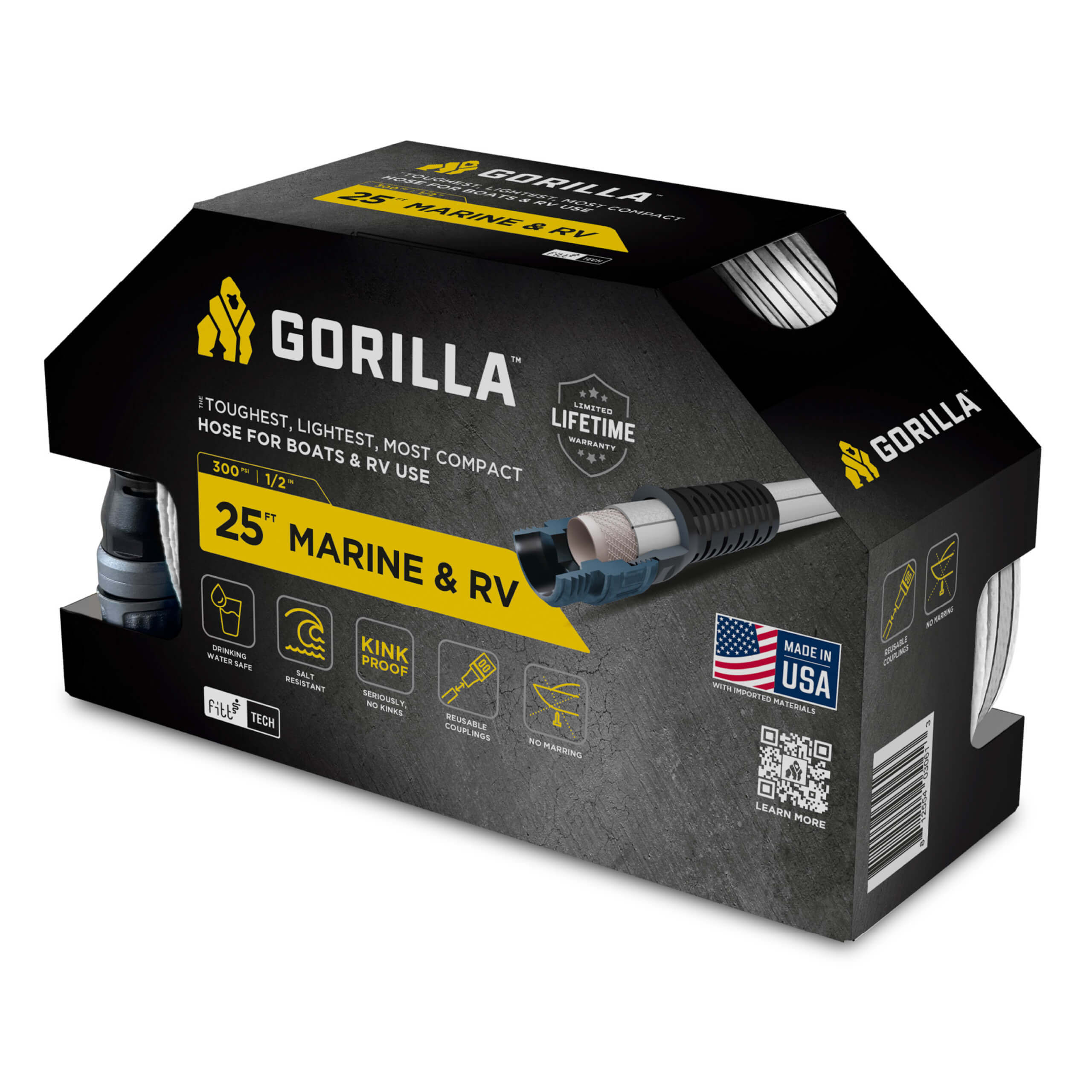 1/2 in. x 25 ft. Marine and RV Hose view 1