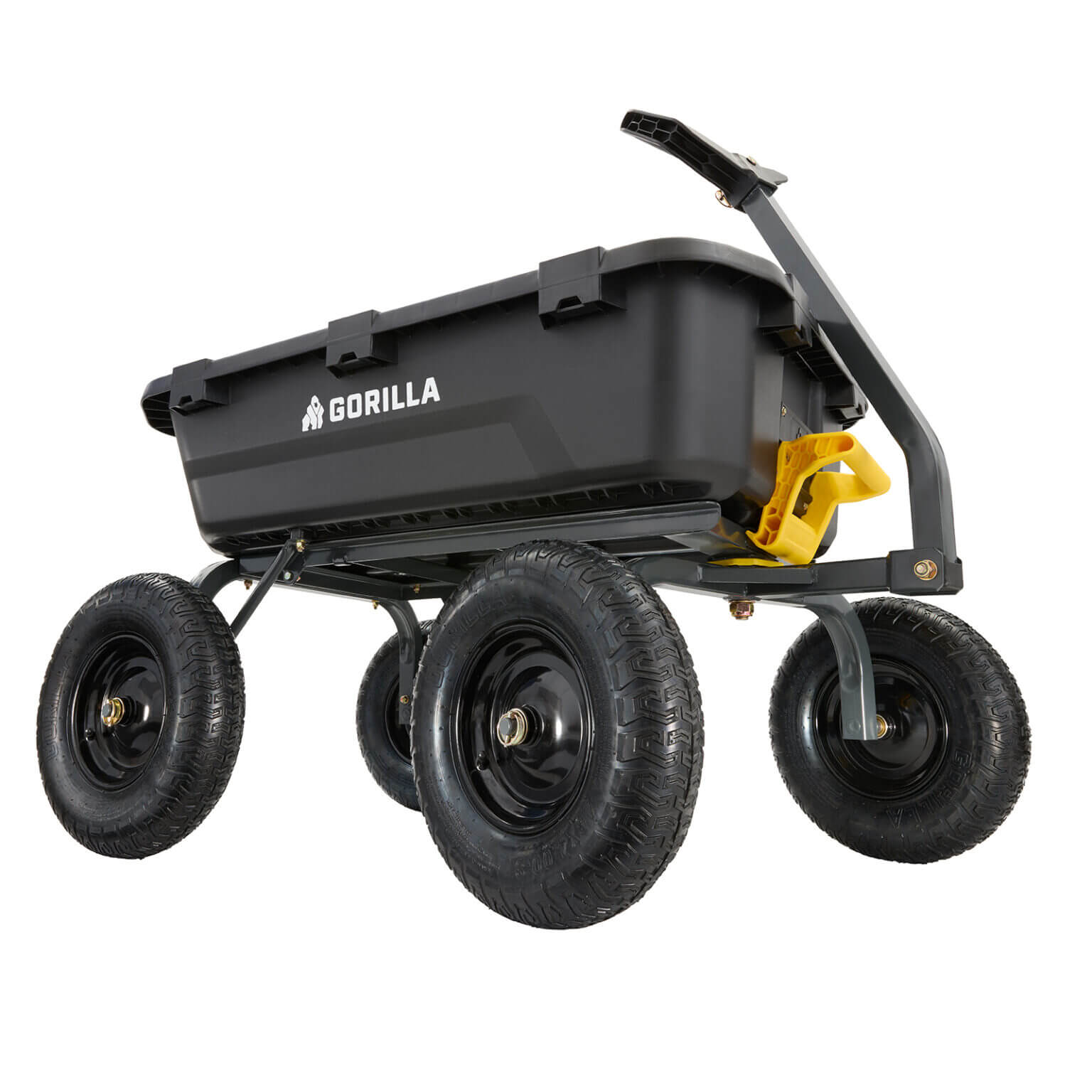 4-Wheel Dump Carts | Gorilla Carts