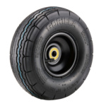 Black Gorilla wheel with text "4.10/3.5-4 10" Tire". Heavy-duty design for utility use.