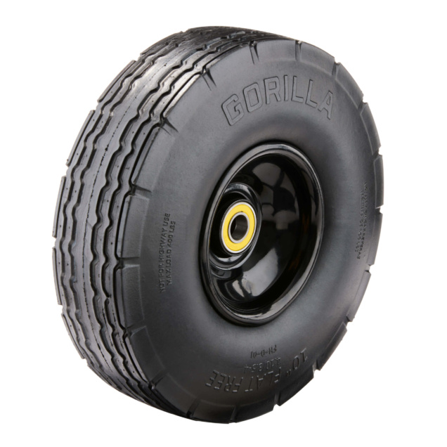 Gorilla branded black utility tire with tread pattern, designed for durability.