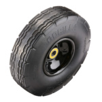 Black Gorilla Made heavy-duty replacement tire with embossed text on the side.