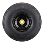 Black tire with "GORILLA" and "10" FLAT FREE" text, heavy-duty design.