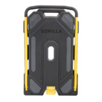Gorilla Made heavy-duty hand truck, black and yellow, with sturdy handle.