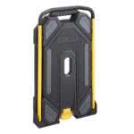 A folded Gorilla Made hand truck in black and yellow; text: "GORILLA".