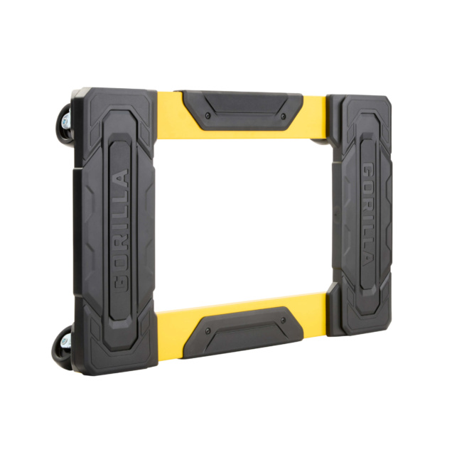 Yellow and black roller frame with "GORILLA" text on sides, designed for durability.